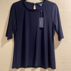 NEW NWT Tommy Hilfiger Size Large Navy Blue Blouse
